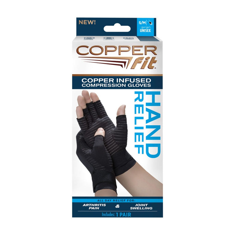 Copper Fit Copper Fit Hand Relief Compression Gloves, S/M Supports & Braces