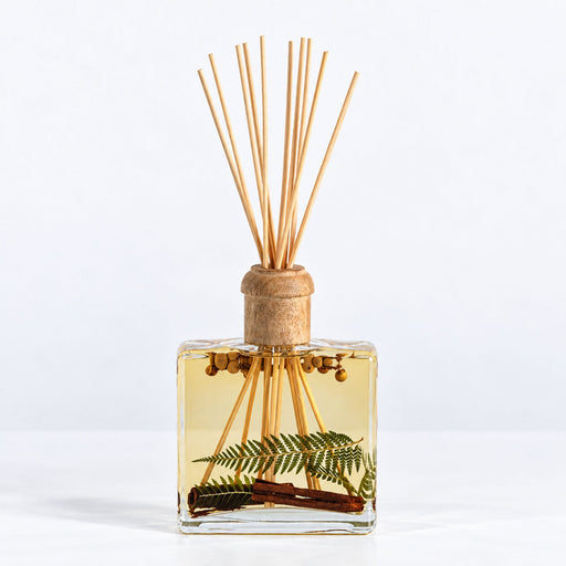 Rosy Rings Signature Botanical Reed Diffuser - Spicy Apple 13oz Botanical Diffuser White Smoke