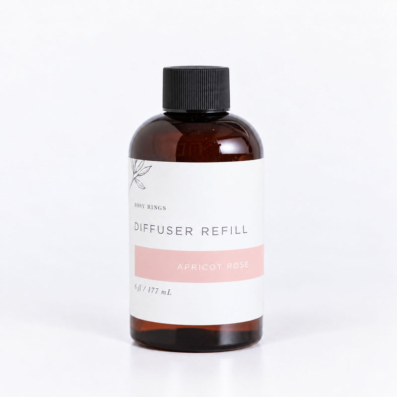 Rosy Rings Reed Diffuser Refill - Apricot Rose Diffuser Refill White Smoke