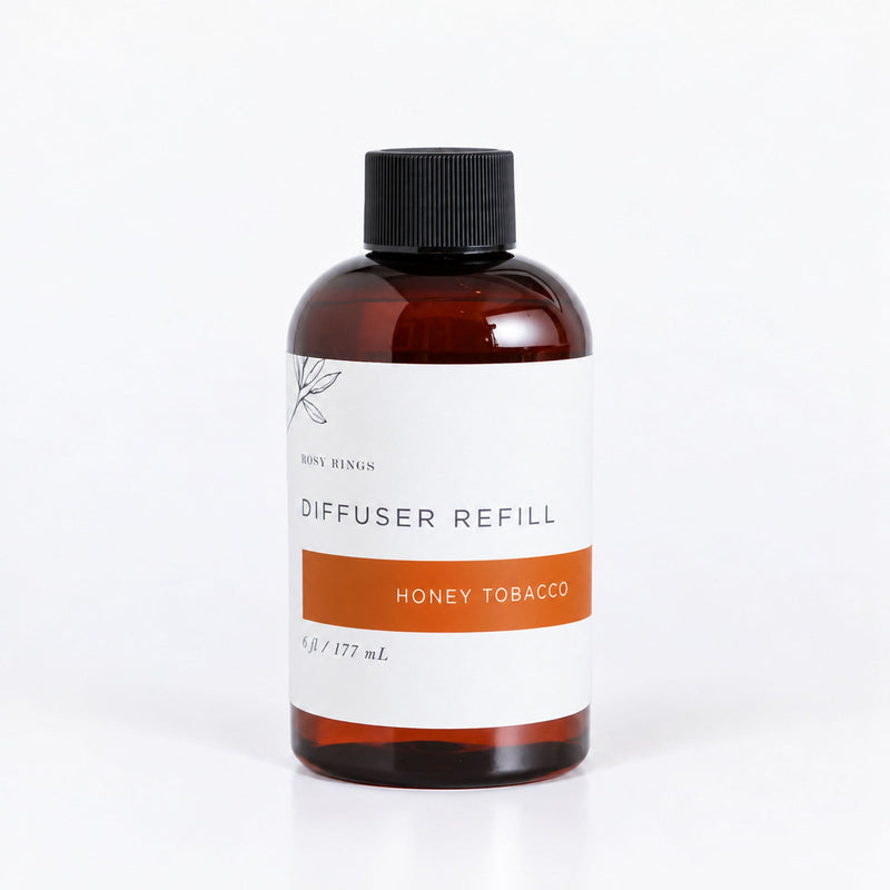 Rosy Rings Reed Diffuser Refill - Honey Tobacco Diffuser Refill White Smoke