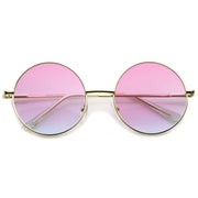 zeroUV Retro Festival Oversize Round Color Lens Sunglasses A134 Sunglasses
