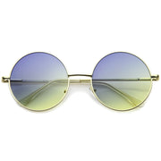 zeroUV Retro Festival Oversize Round Color Lens Sunglasses A134 Sunglasses