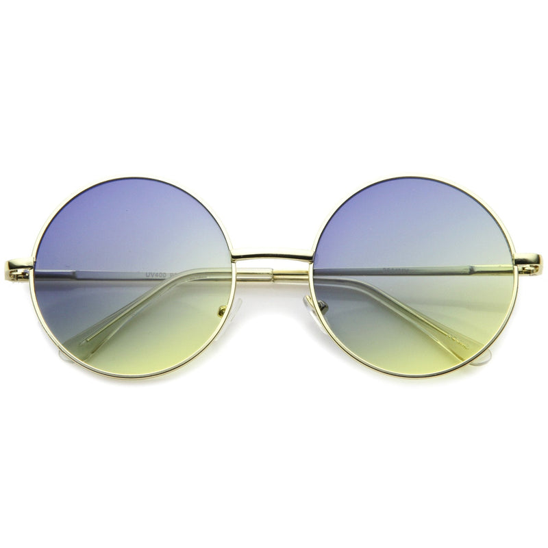 zeroUV Retro Festival Oversize Round Color Lens Sunglasses A134 Sunglasses