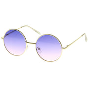 zeroUV Retro Festival Oversize Round Color Lens Sunglasses A134 Sunglasses