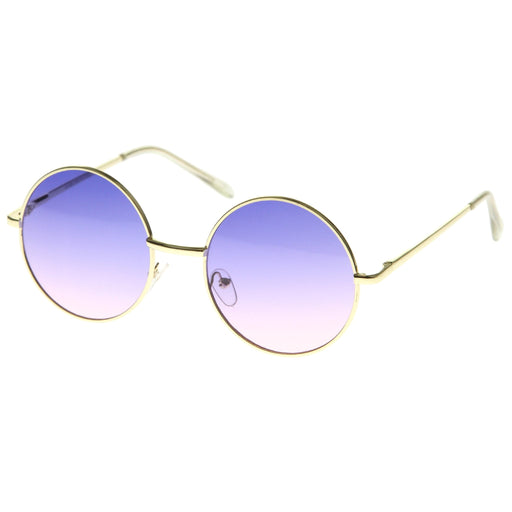 zeroUV Retro Festival Oversize Round Color Lens Sunglasses A134 Sunglasses