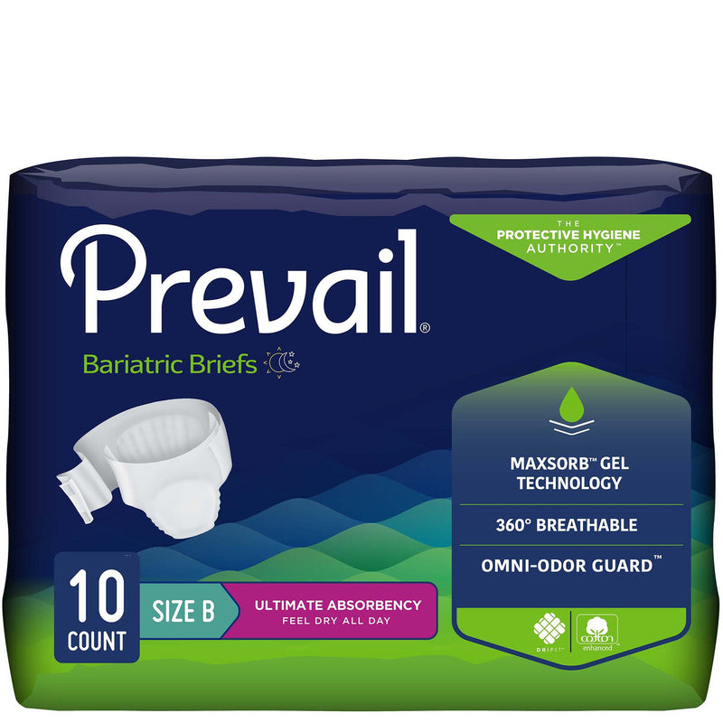First Quality Prevail® Bariatric Adult Incontinence Briefs – Size B (4 Count) Bicycle Shorts & Briefs