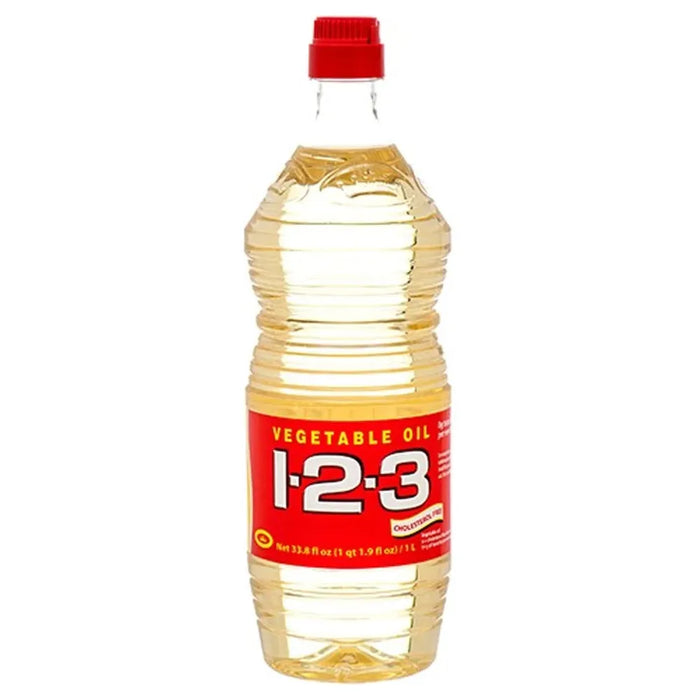 1-2-3 100% Sunflower Oil Red Label 1 L - Case - 12 Units