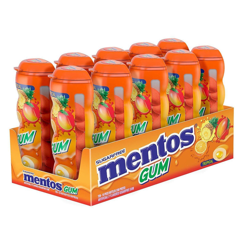Mentos Mentos Soft Center Tropical Sugerfree Gum Candy & Chocolate White Smoke