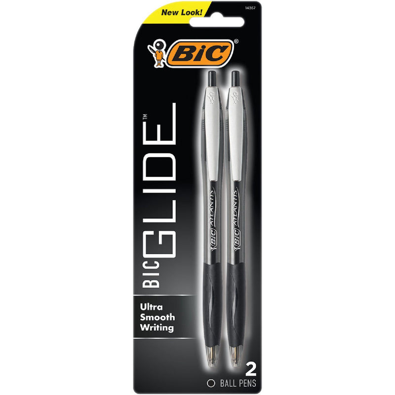 BiC BIC Atlantis Original Retractable Black Ballpoint Pen - 12 Count (6 Packs of 2) Pens