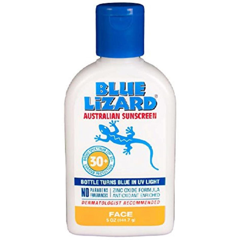 Blue Lizard Blue Lizard Australian Face Sunscreen Daily Lotion SPF 30 - 5 Oz Sunscreen White Smoke