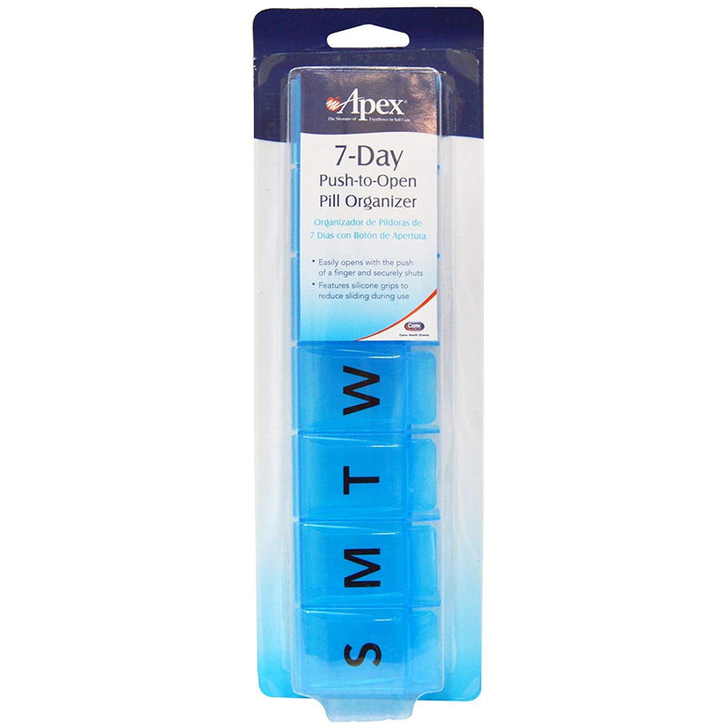 Apex Apex 7-Day Push To Open Pill Organizer Cutters Lavender