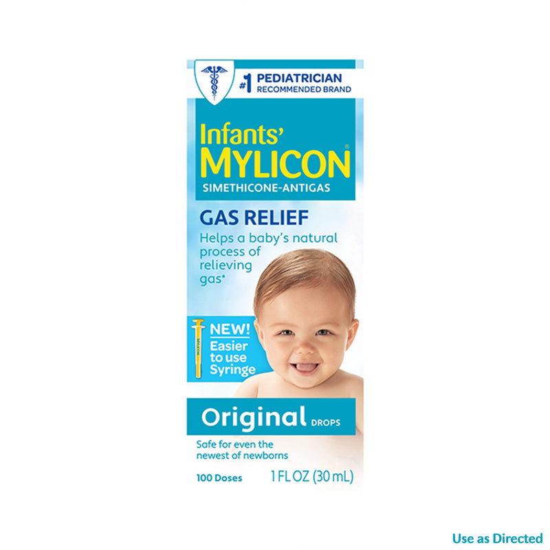 Infants' Mylicon Infants' Mylicon Infant Gas Relief Drops, Original Formula, 1 Oz Health & Beauty White Smoke