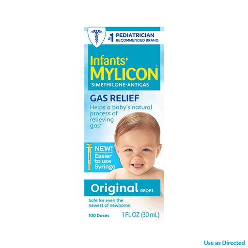 Infants' Mylicon Infants' Mylicon Infant Gas Relief Drops, Original Formula, 1 Oz Health & Beauty White Smoke