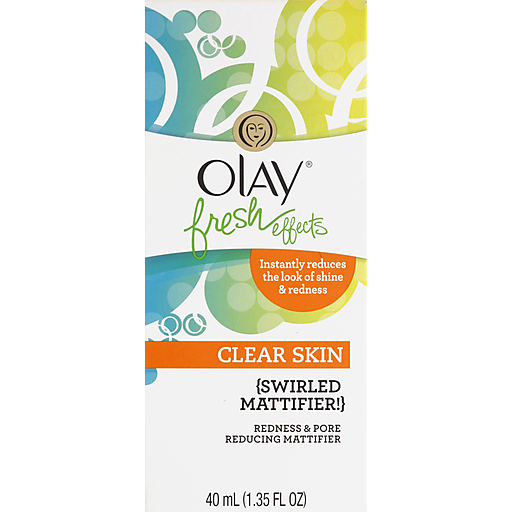 Olay Olay Fresh Effects Clear Skin Swirled Mattifier! Redness & Pore Reducing Mattifier 1.35 Fl. Oz. Box Skin Care