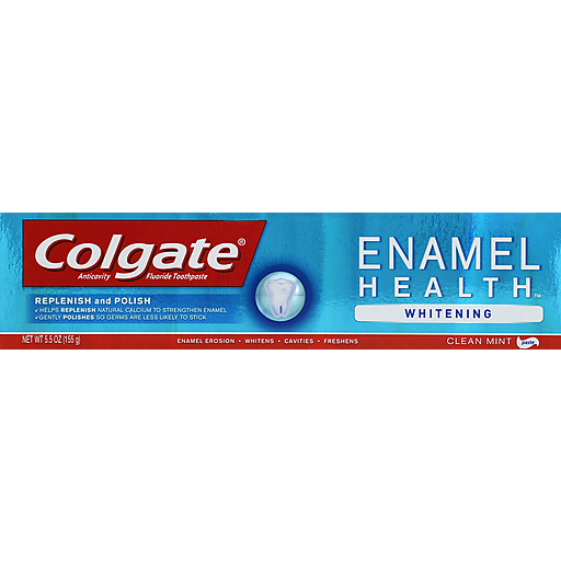 Colgate Colgate Enamel Health Whitening Toothpaste, Clean Mint - 5.5 Oz Toothpaste Light Sea Green