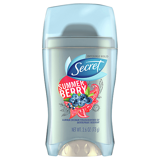 Secret Secret Fresh Antiperspirant Deodorant Invisible Solid, Summer Berry, 2.6 Oz Deodorant