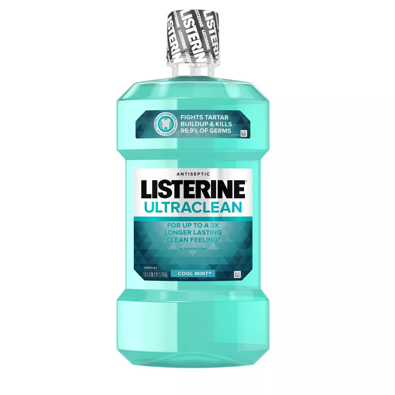 Listerine Listerine Ultraclean Cool Mint Antiseptic Mouthwash Oral Care - 1.5 L Mouthwash