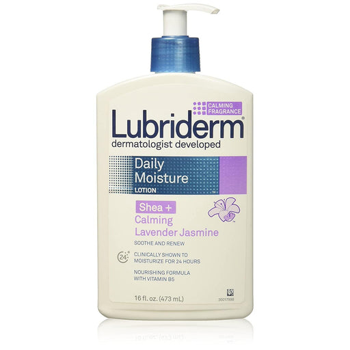 Lubriderm Lubriderm Daily Moisture Lotion For Dry Skin, Enriched With Nourishing Shea Butter, Vitamin B5, And Calming Lavender Jasmine, Non-Greasy 16 Fl. Oz Lotion & Moisturizer