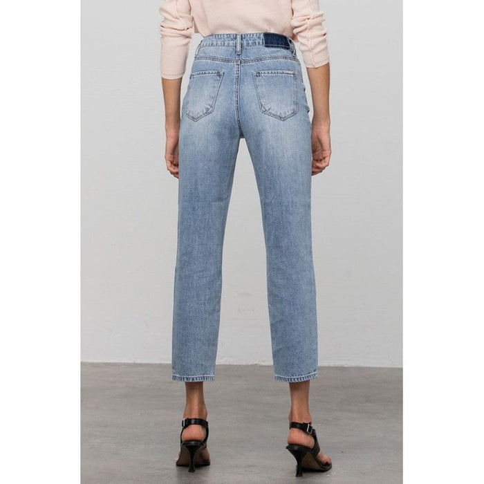 High Rise Straight Jeans