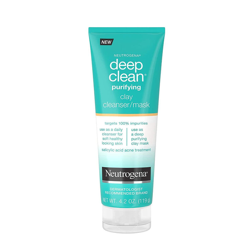 Neutrogena Neutrogena Deep Clean Purifying Clay Face Mask And Facial Cleanser Personal Care White Smoke
