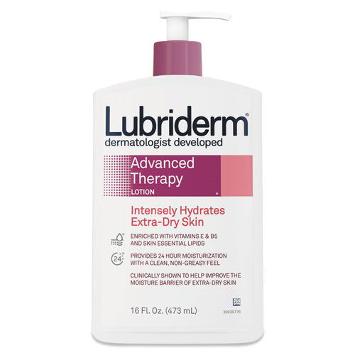 Lubriderm Lubriderm Pfizer Consumer Healthcare 48322EA Lo��o Hidratante Para M�os E Corpo Hidratante De 16 Oz De Terapia Avan�ada, Frasco De Bomba Lotion & Moisturizer