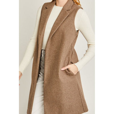 JQ Fleece Long Line Vest