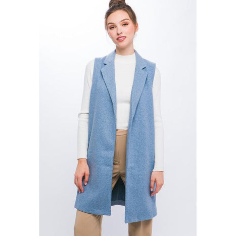 JQ Fleece Long Line Vest