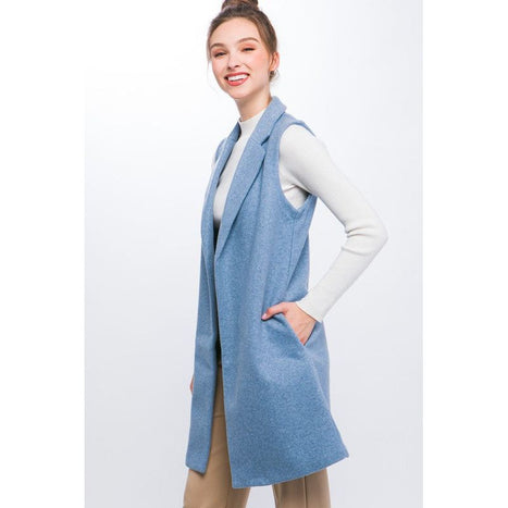 JQ Fleece Long Line Vest