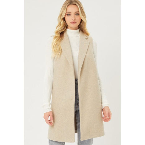 JQ Fleece Long Line Vest