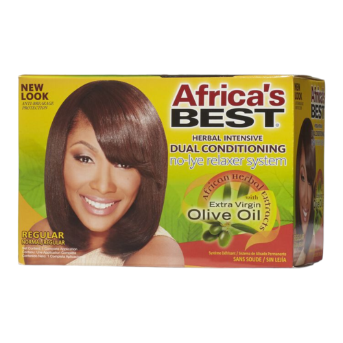 Mill's Beauty Supply Africa's Best No-Lye Dual Conditioning Relaxer System - Regular Hair Relaxer