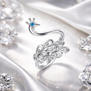 Bids.com 925 Sterling Silver Plated Platinum Pavé Setting CZ Ring for Women Rings