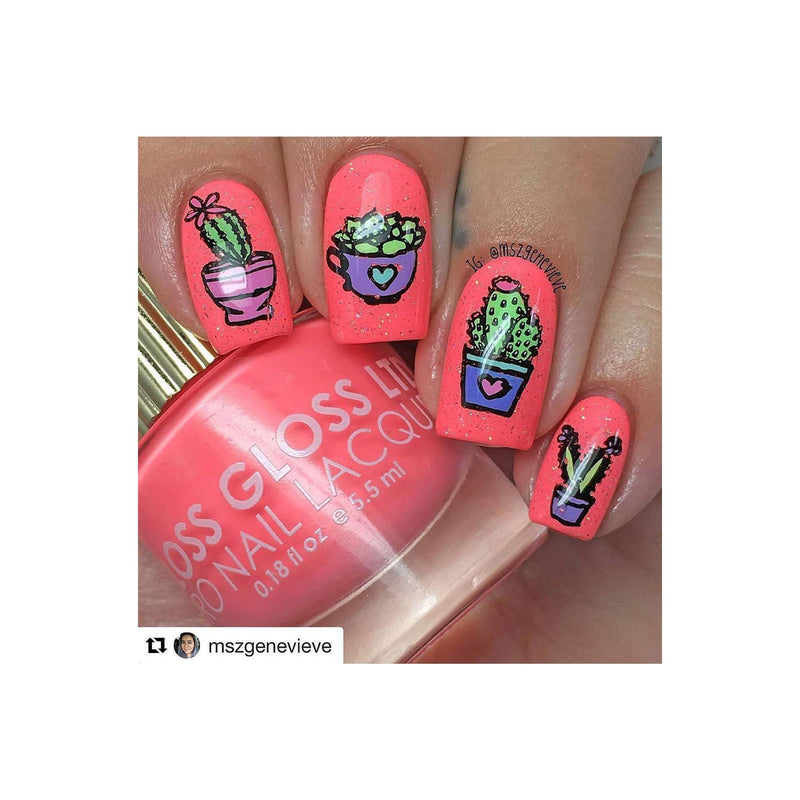 UberChic Beauty Succulents Stamping Plate