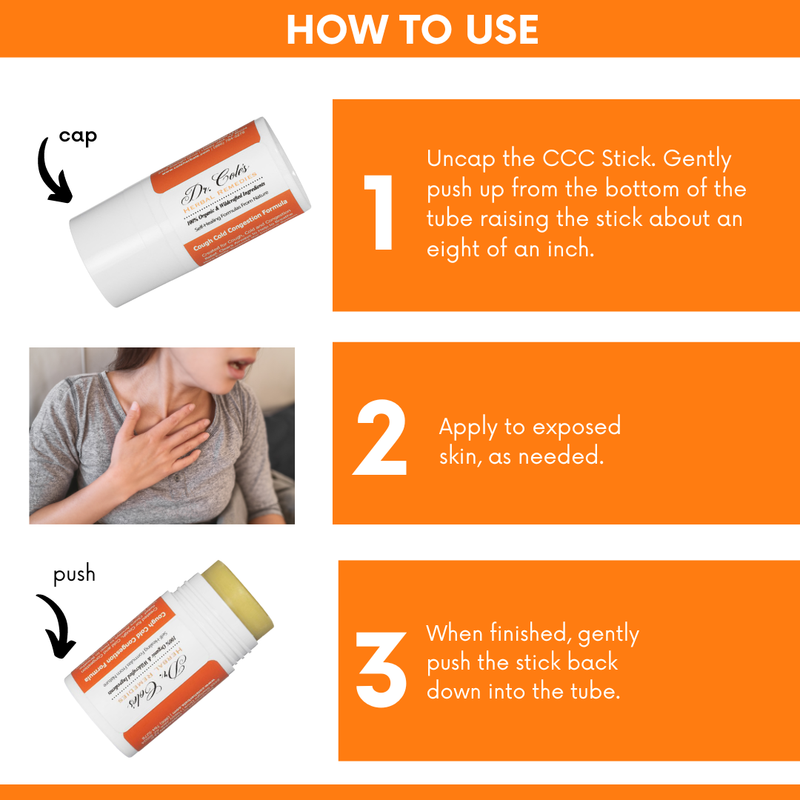 COLEHERBALS 27 - Dr. Cole's Cough Cold Congestion Stick Herbal