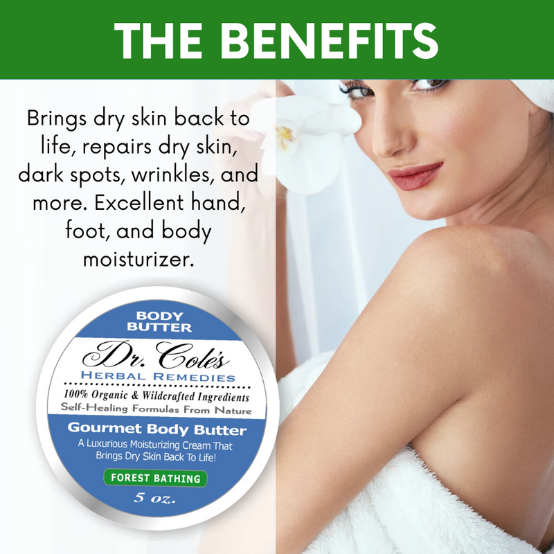 COLEHERBALS 36 - Dr. Cole's Gourmet Body Butter - FOREST BATHING Herbal