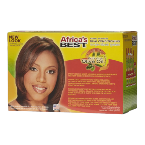 Mill's Beauty Supply Africa's Best No-Lye Dual Conditioning Relaxer System - Regular Hair Relaxer