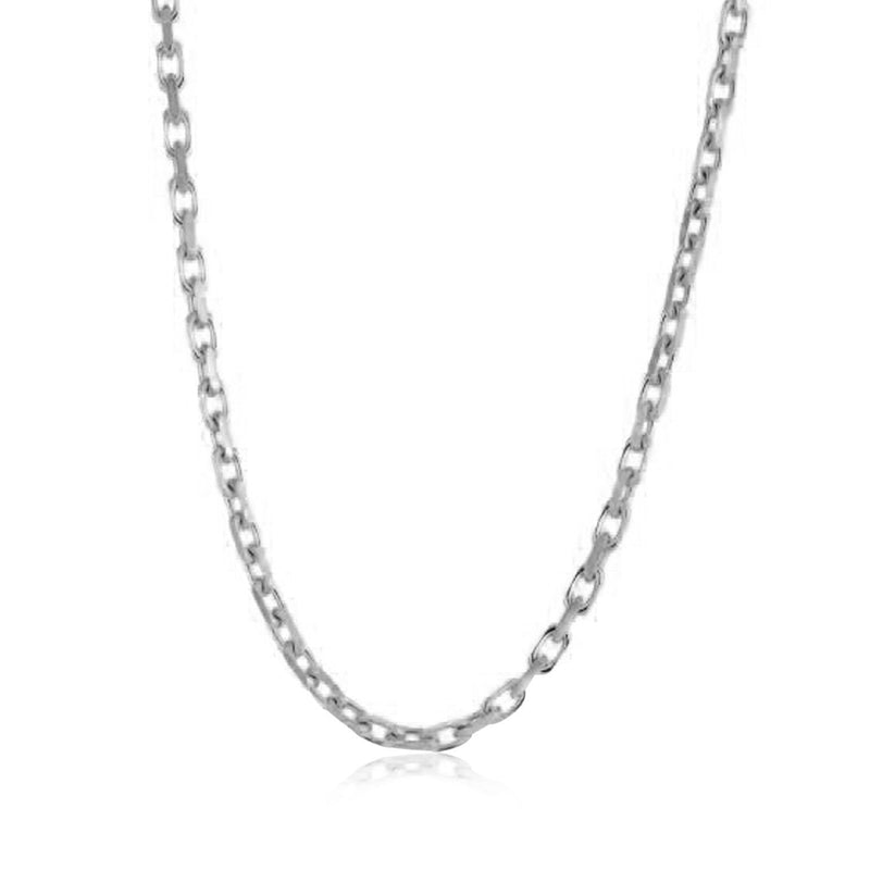 Bids.com 14k White Gold French Cable Link Chain (2.50 mm) Necklaces