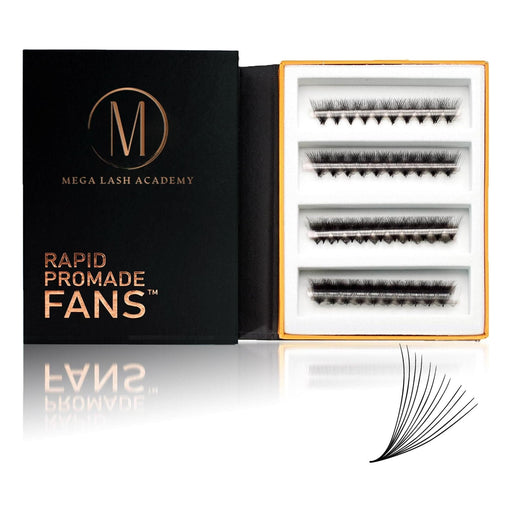 Mega Lash Academy - 12D Rapid Promade Fans® - 1000 Fans 0.05oz.