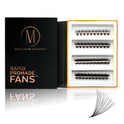 Mega Lash Academy 12D Rapid Promade Fans® - 500 Fans Promade Fans