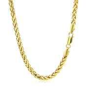 Bids.com 4.1mm 14k Yellow Gold Diamond Cut Round Franco Chain Necklaces