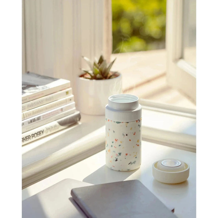 The Bullish Store - 12Oz Terrazzo Porter Insulated Bottle In Blush | Insulated Ceramic Bottle