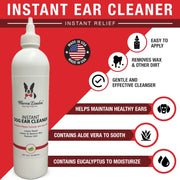 Warren London Instant Ear Cleaner For Dogs 12 oz or 1 gallon - Professional Size - Removes Wax and Odor Spa Product