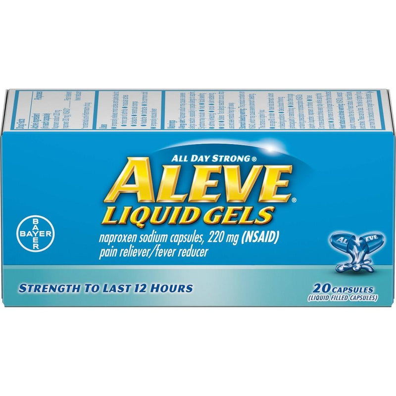 Aleve Aleve Liquid Gels W Naproxen Sodium, Pain Reliever/Fever Reducer, 220 Mg Health & Beauty