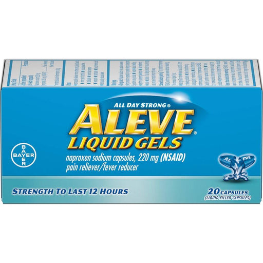 Aleve Aleve Liquid Gels W Naproxen Sodium, Pain Reliever/Fever Reducer, 220 Mg Health & Beauty