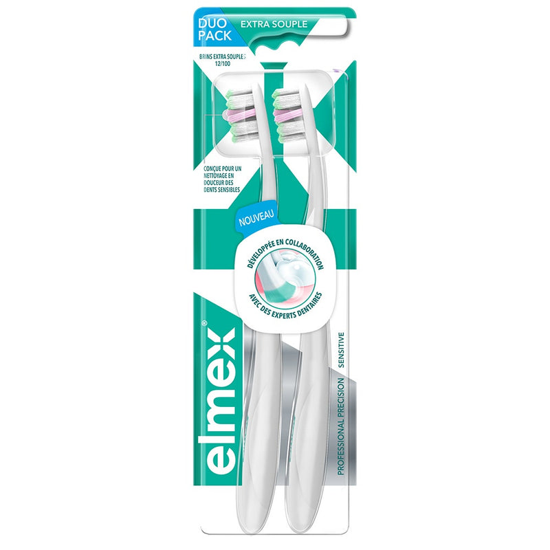 Elmex Elmex Sensitive Brosse A Dents Professional Precision Extra Souple X2 Toothbrushes
