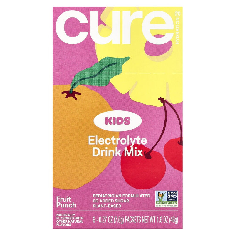 Cure Cure Kids Electrolyte Drink Mix - Fruit Punch Vitamins & Supplements