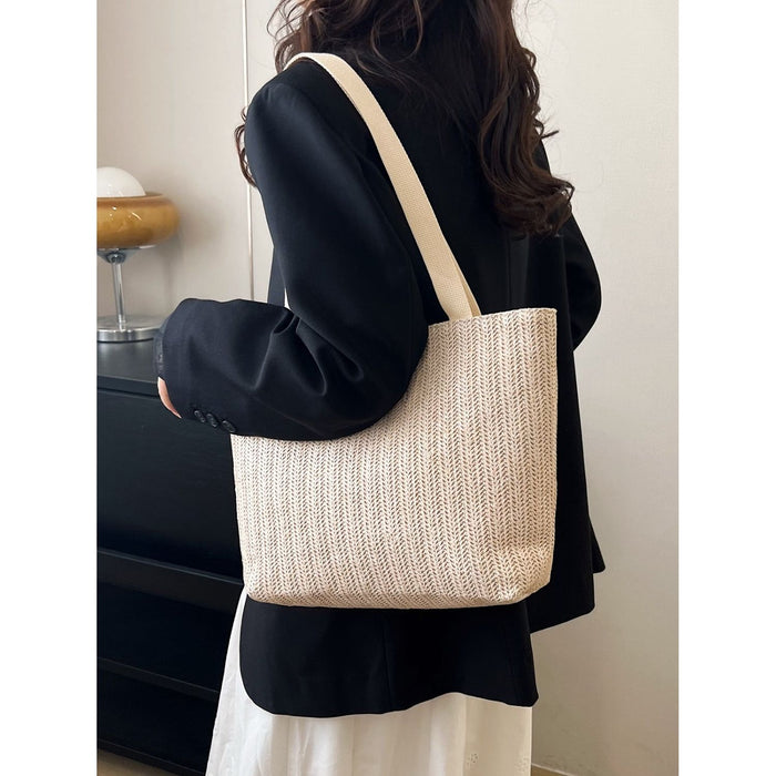 Straw Woven Tote Bag