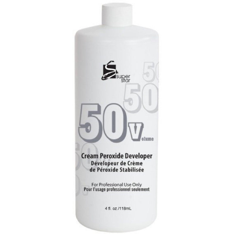 Super Star Super Star 50 Volumes Cream Peroxide Developer, 4 Oz Throwing Stars Lavender