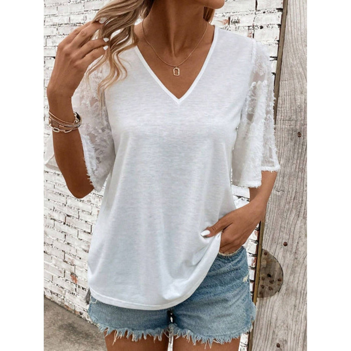 V-Neck Half Sleeve T-Shirt