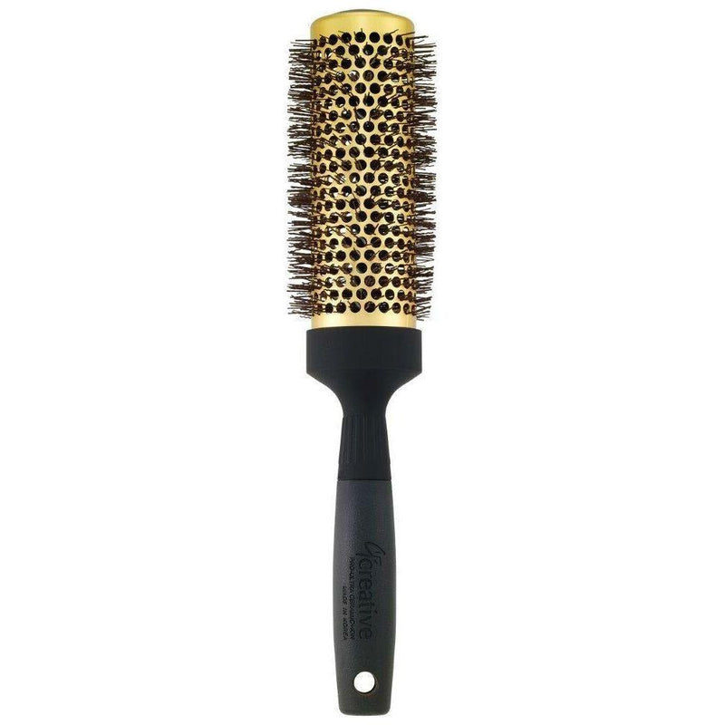 Creative Pro Hair Tools Gold Nano Ceramic Hair Brush with 6 Inch XL Barrel Hair Brush