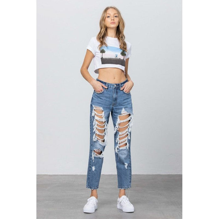 High Rise Mom Jeans